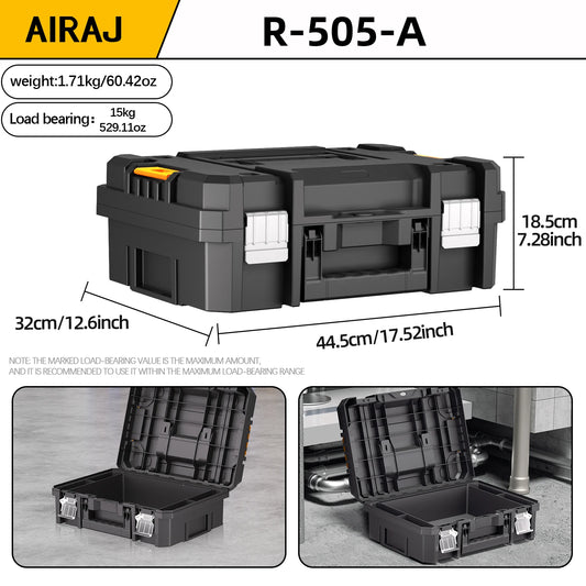 AIRAJ Multifunctional Tier Stackable Tool Organizer Rolling Storage Box