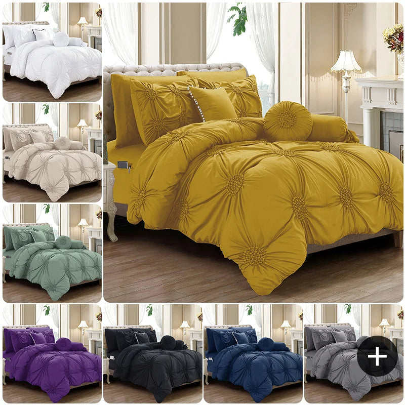 Elegant Comfort Sunflower Comforter Set With Sheets All Season