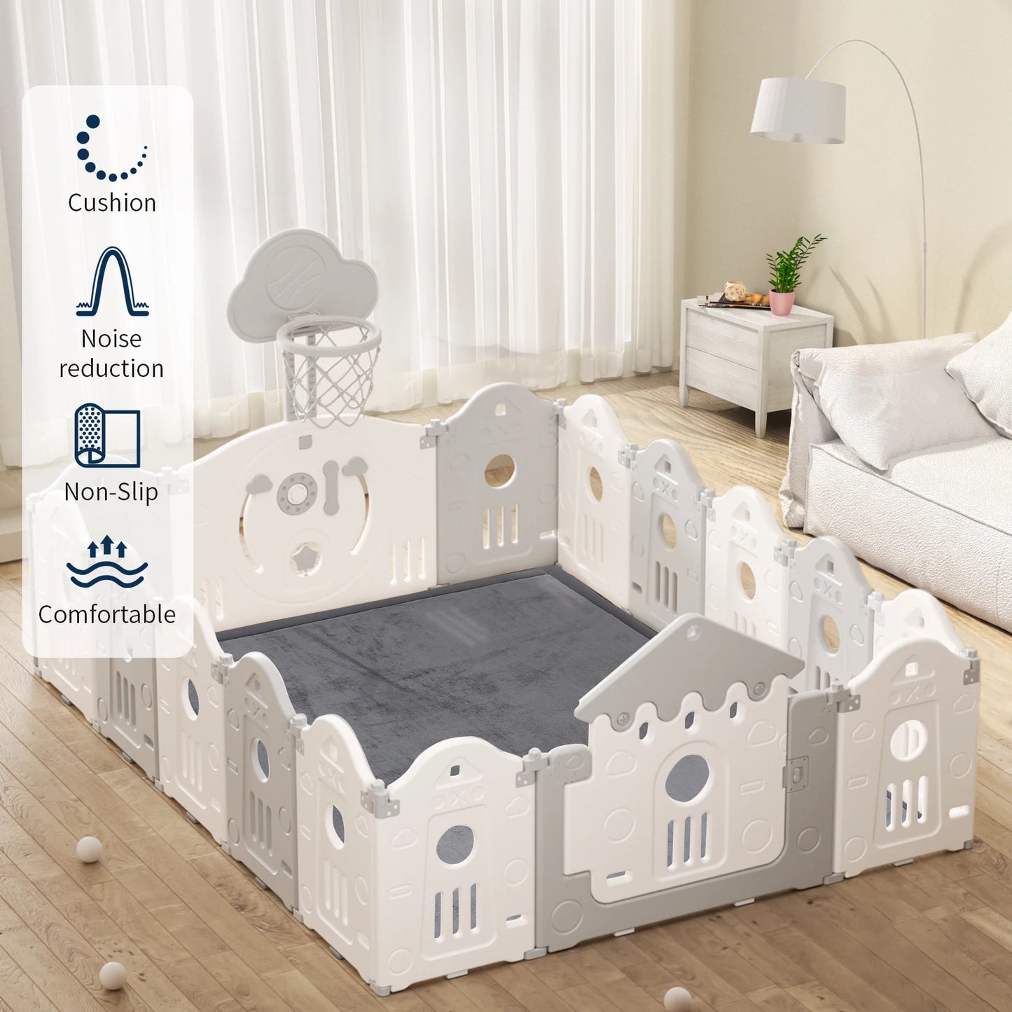 PaPaMat Memory Foam Playpen Mat For Kids