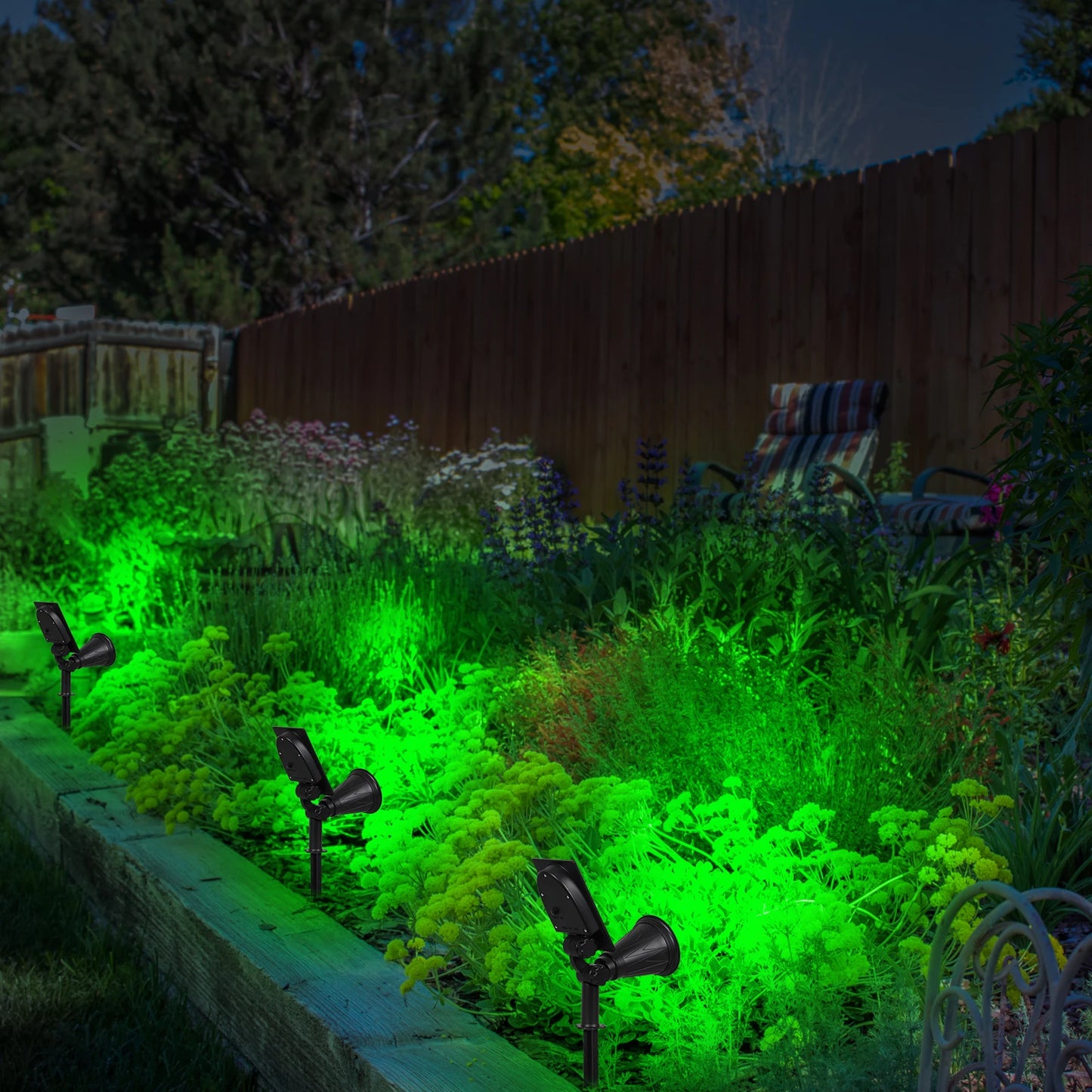T-SUNRISE LED Solar Lights Outdoor Spotlight IP65 Waterproof Garden