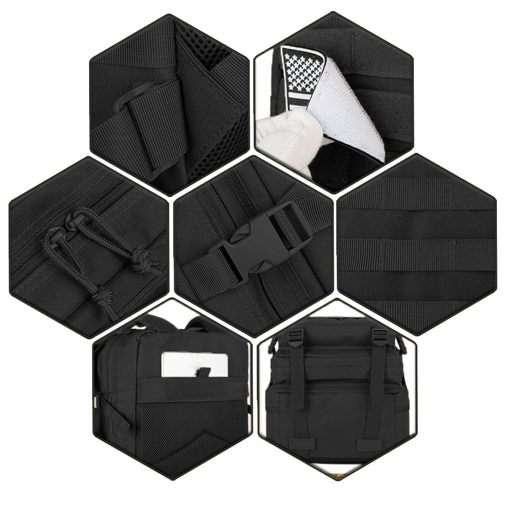 ReFire Gear Tactical Backpack Molle System For Outdoor Trekking Camping