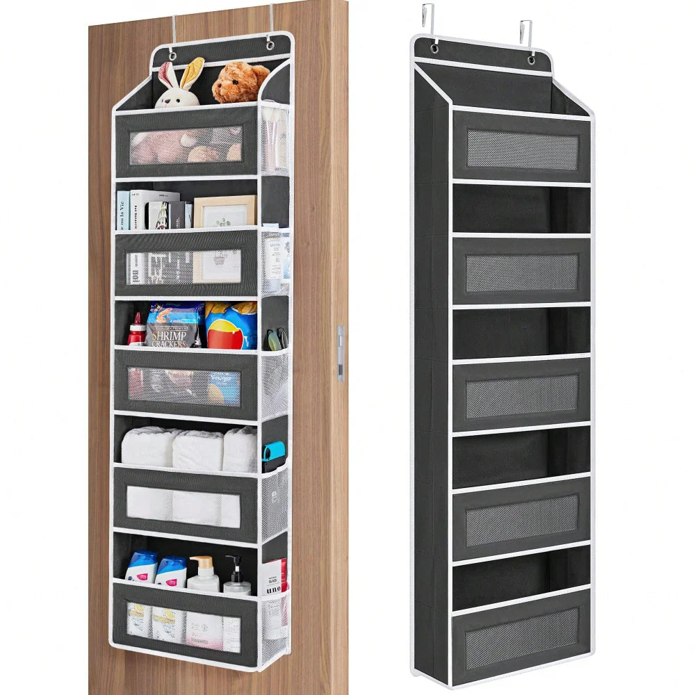 Nonwoven Door Organizer Rack With Five Layers For Hanging Storage