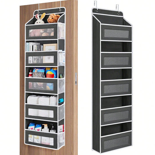 Nonwoven Door Organizer Rack With Five Layers For Hanging Storage