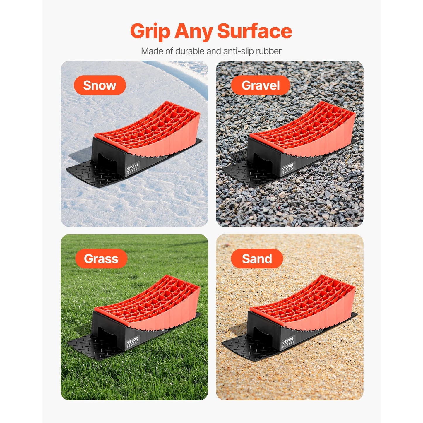 SucceBuy RV Leveling Blocks Kit With Anti Slip Mat Bag