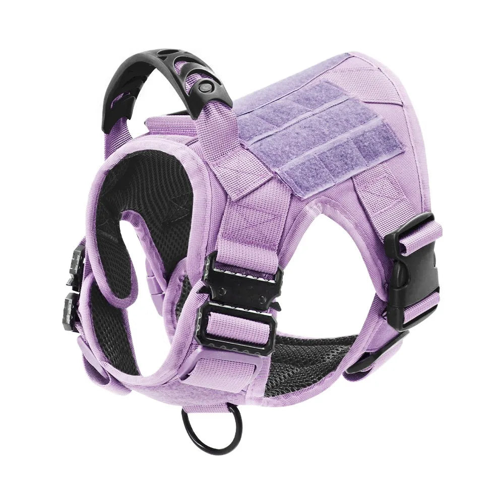 Military Camouflage Dog Harness Tactical Vest With Adjustable Buckle