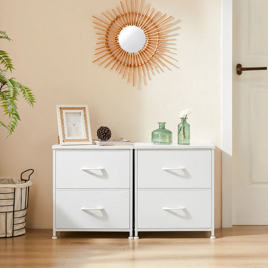 JHK Nightstand Bedside Storage Cabinet With 2 Drawers
