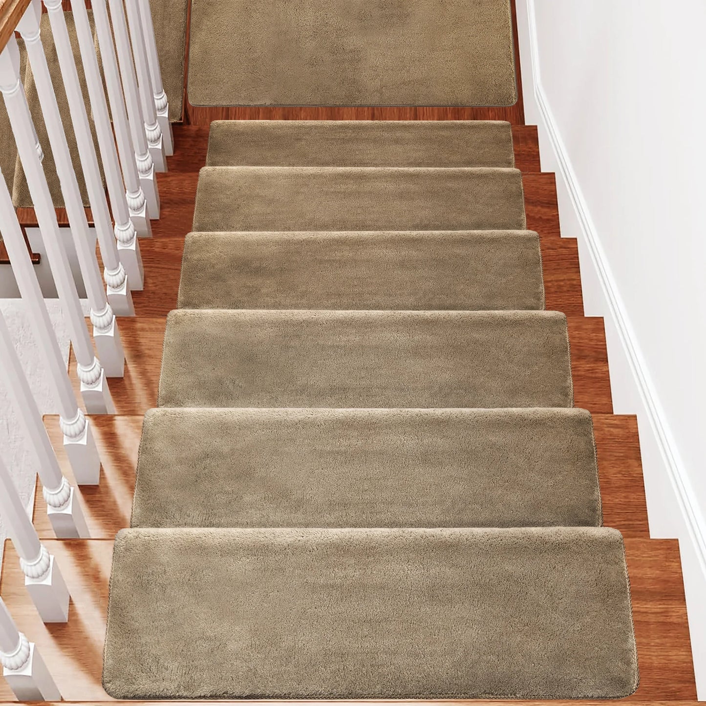 Non Slip Self Adhesive Stair Treads With Ultra Plush Carpet