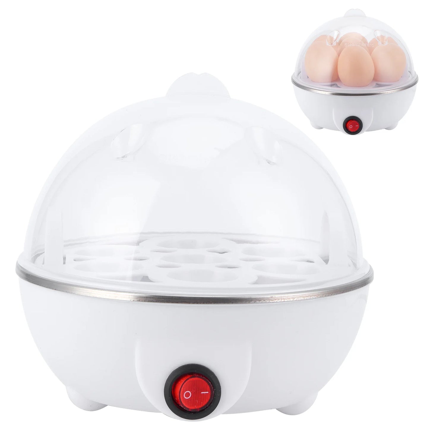 Romellar Electric Egg Boiler Multifunctional Cooker Poacher for Kitchen