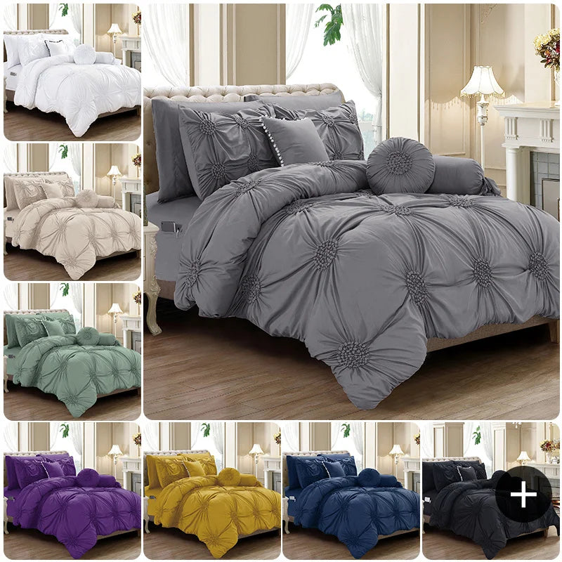 Elegant Comfort Sunflower Comforter Set With Sheets All Season