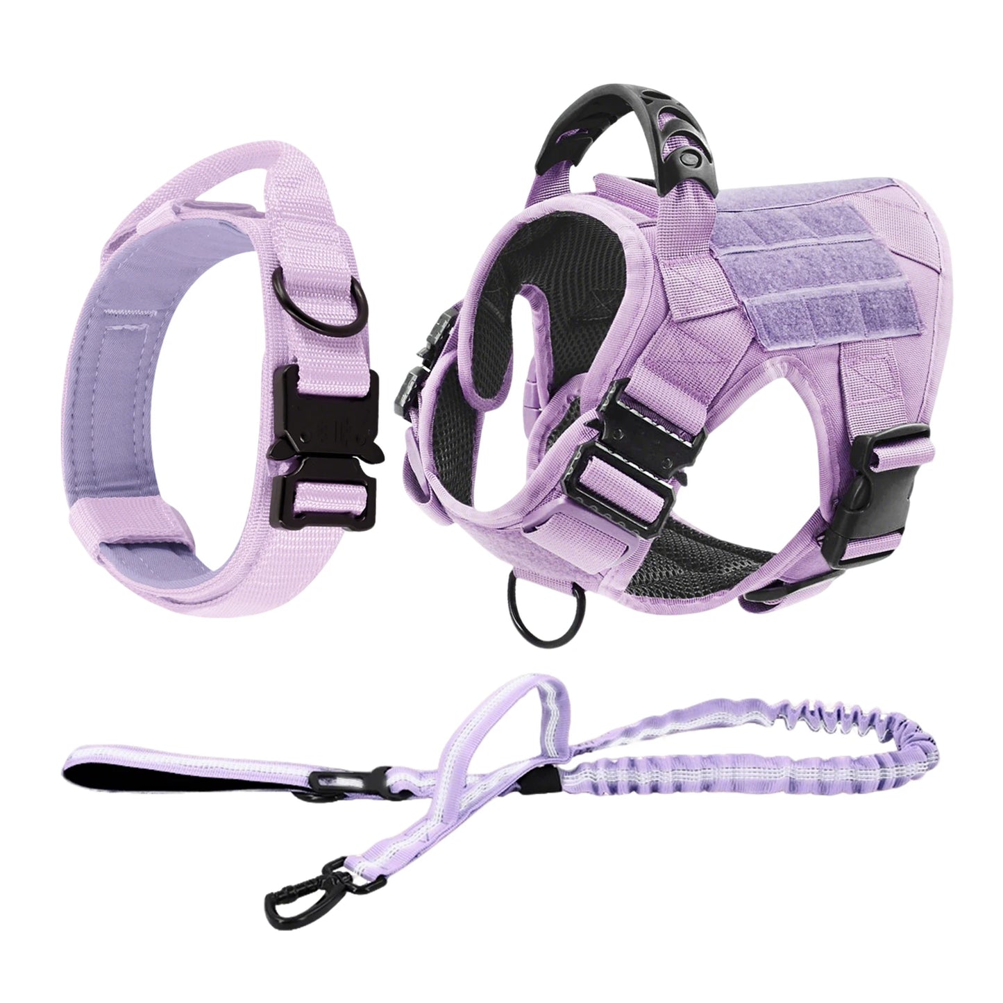 Military Camouflage Dog Harness Tactical Vest With Adjustable Buckle
