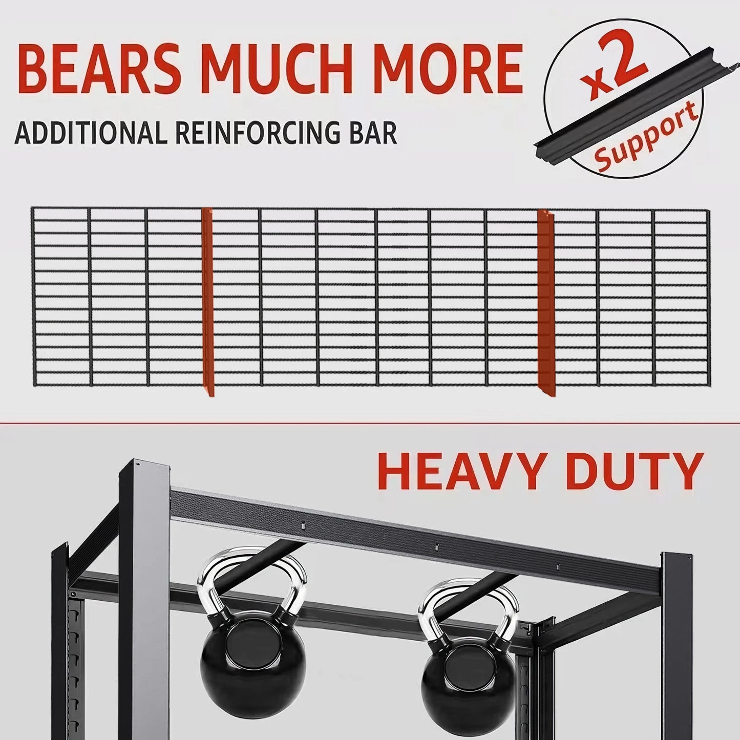 Heavy Duty Metal Storage Rack 2000 Lb Capacity Freestanding Shelf