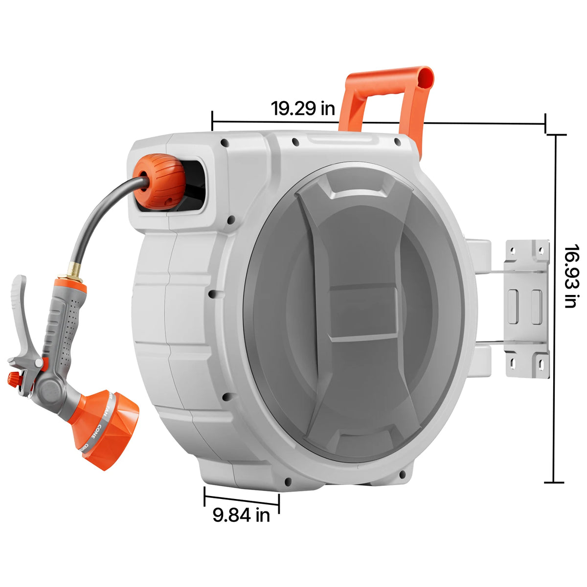 Succebuy Retractable Garden Hose Reel With Nine Patterns Nozzle