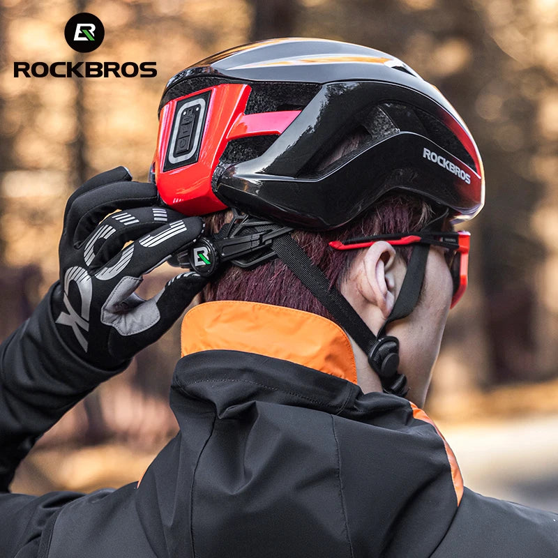 ROCKBROS Cycling Helmet Front Light Type C Charging LED