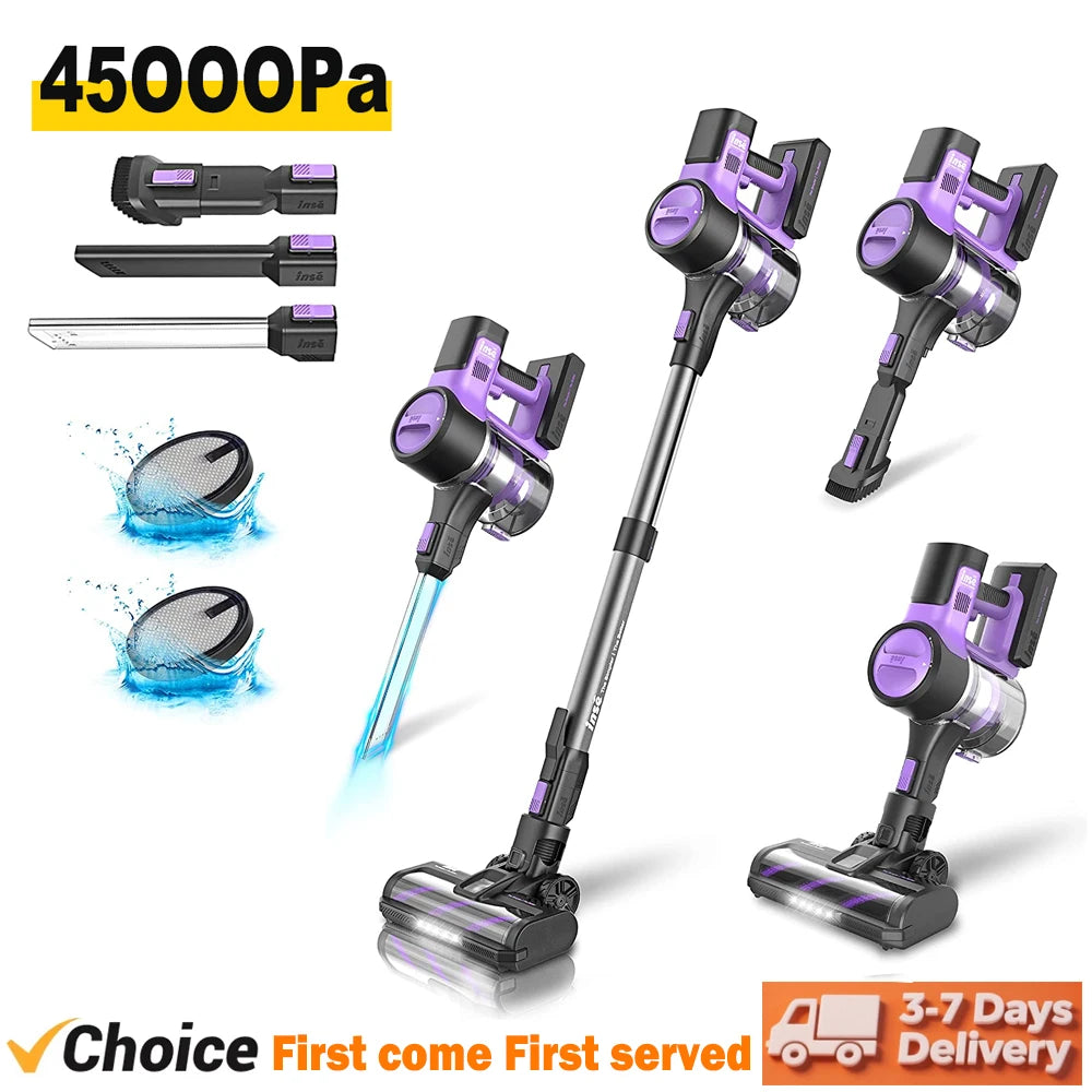 INSE S10 Cordless Vacuum Cleaner 6In1 Pet Hair Power