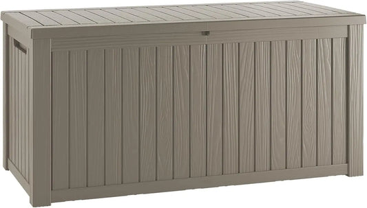 Lockable Resin Outdoor Deck Box Waterproof And UV Resistant