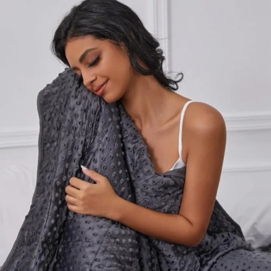 Weighted Blanket For Adults 15 Lbs All Season Comfort