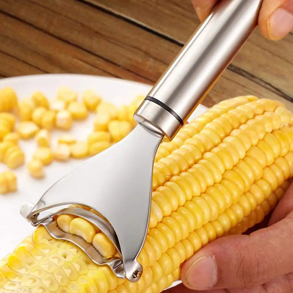 Stainless Steel Y-Shaped Corn Peeler For Kitchen Use