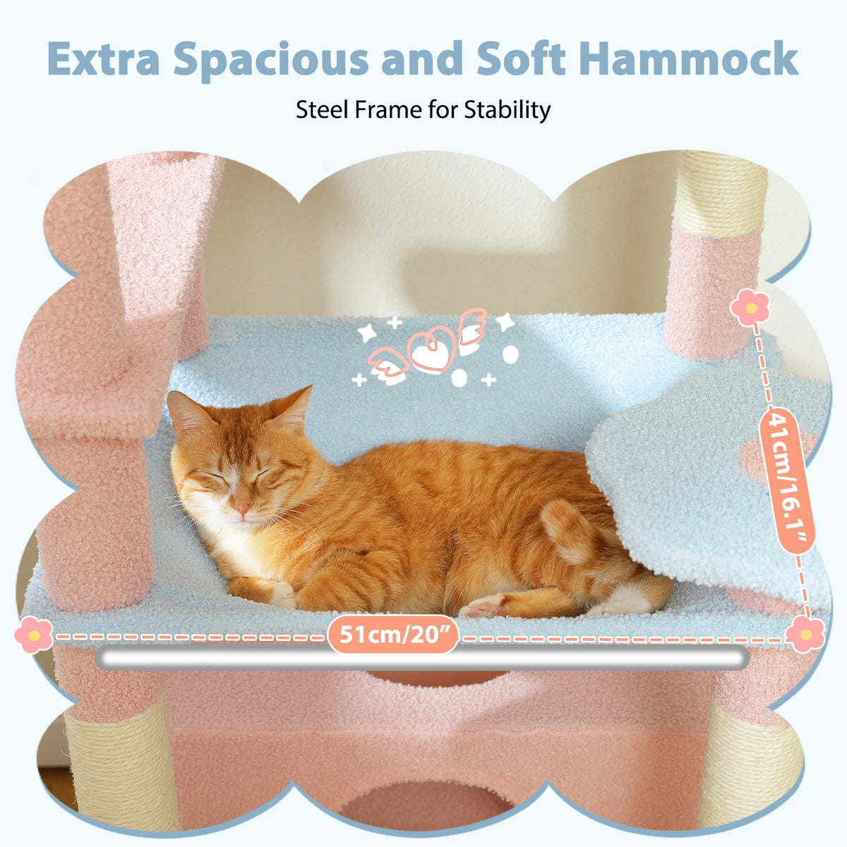 PETEPELA 184cm Large Cat Tree Tower With Sisal Scratching Posts