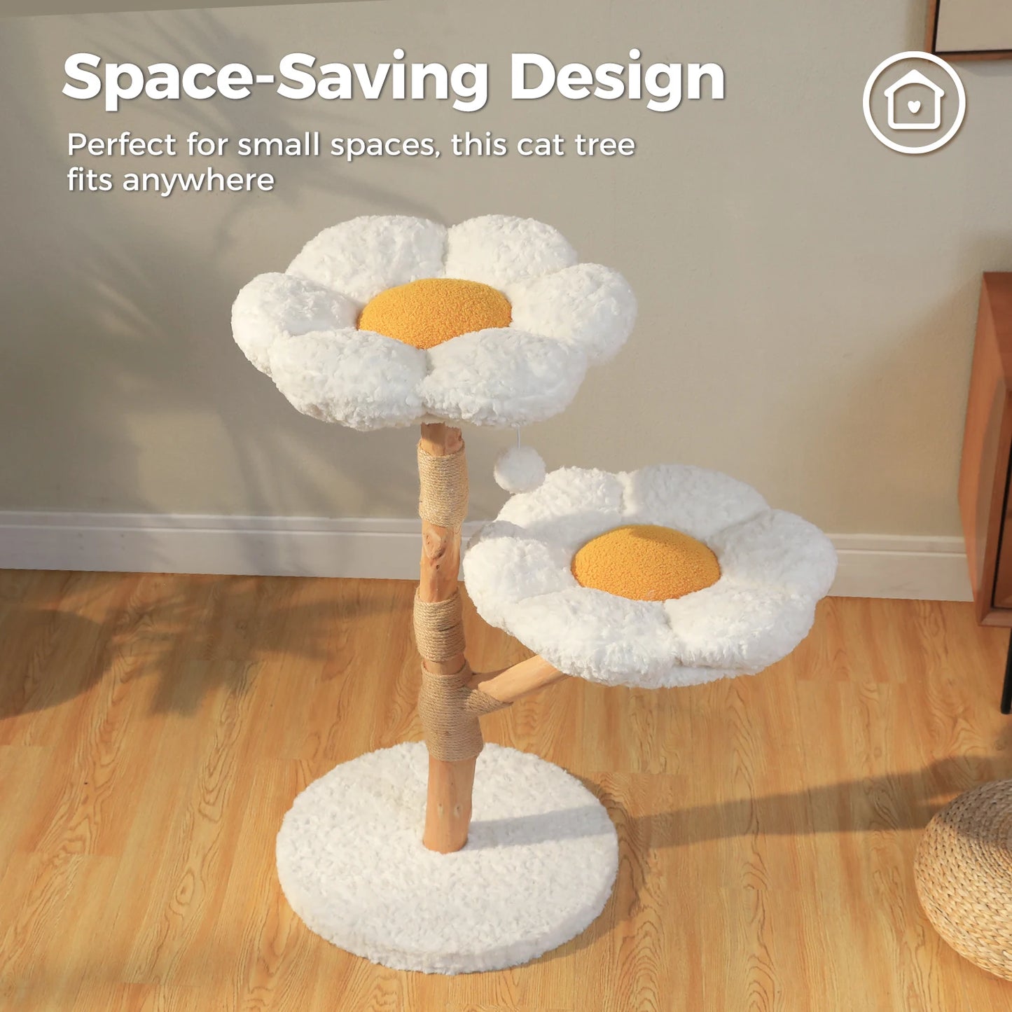 PAWZ Road Cat Tree Tower With Solid Wood Scratching Posts