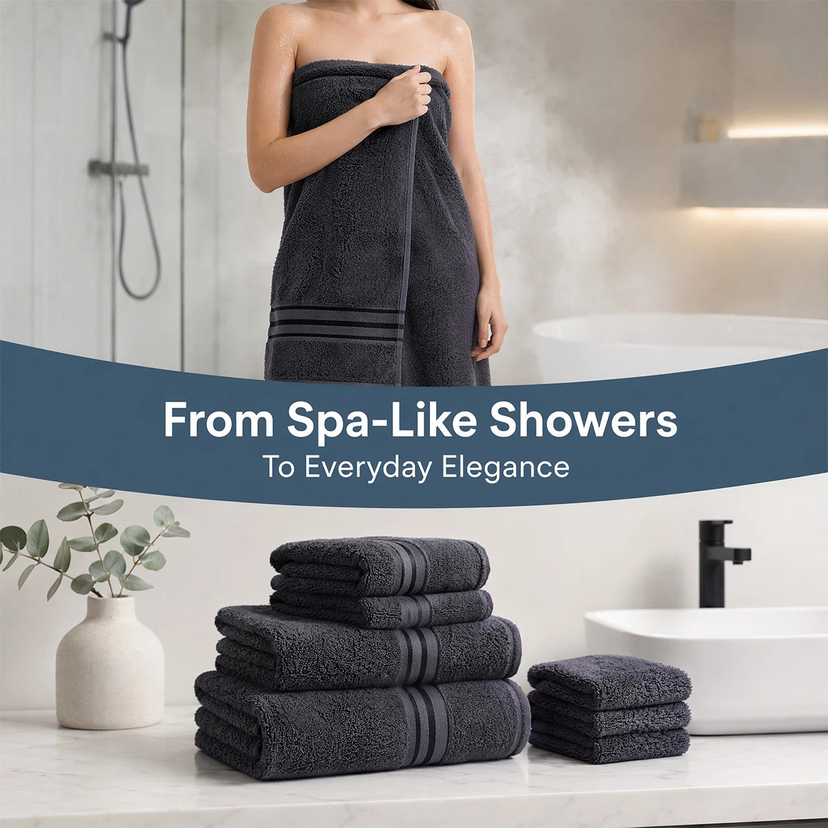 Majestic Plush 8 Piece Luxury Towel Set