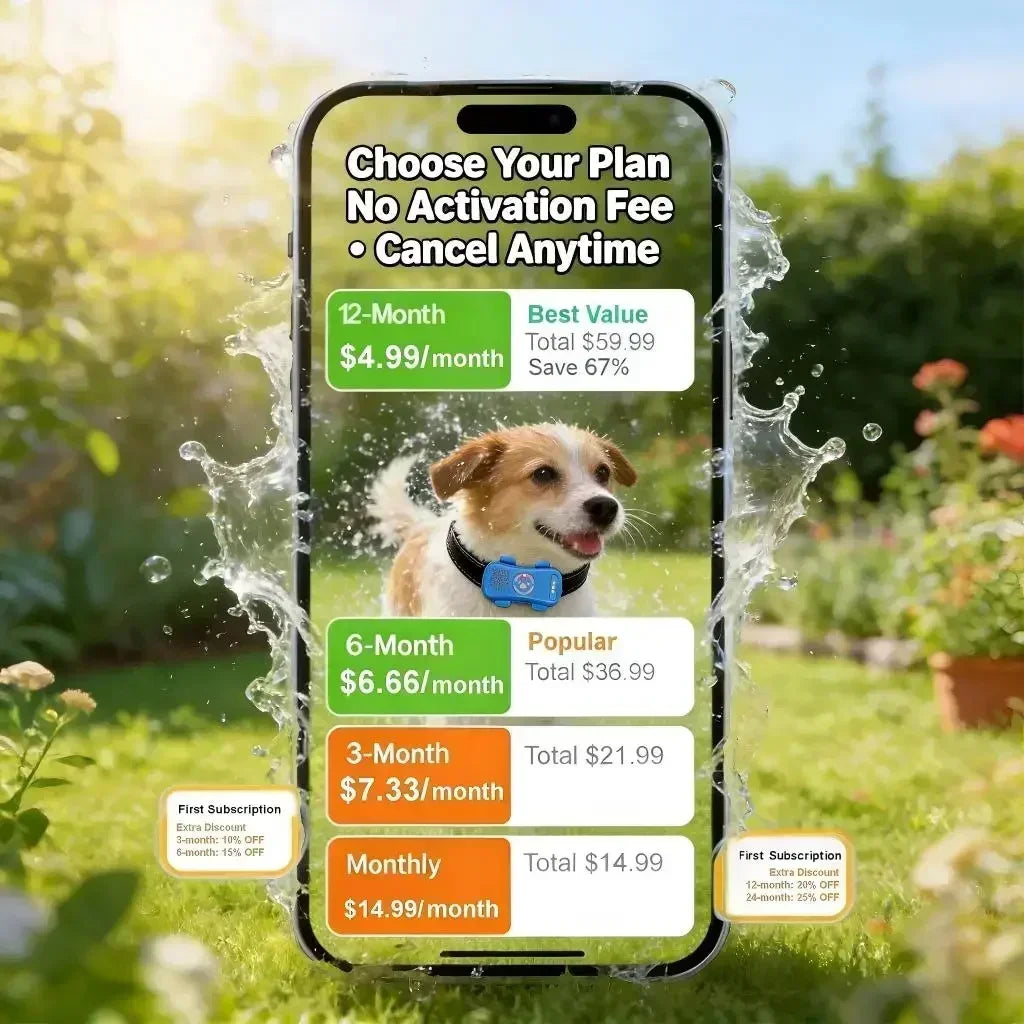 WANWAYTECH GPS Pet Tracker 4G for Dogs Cats RealTime Tracking