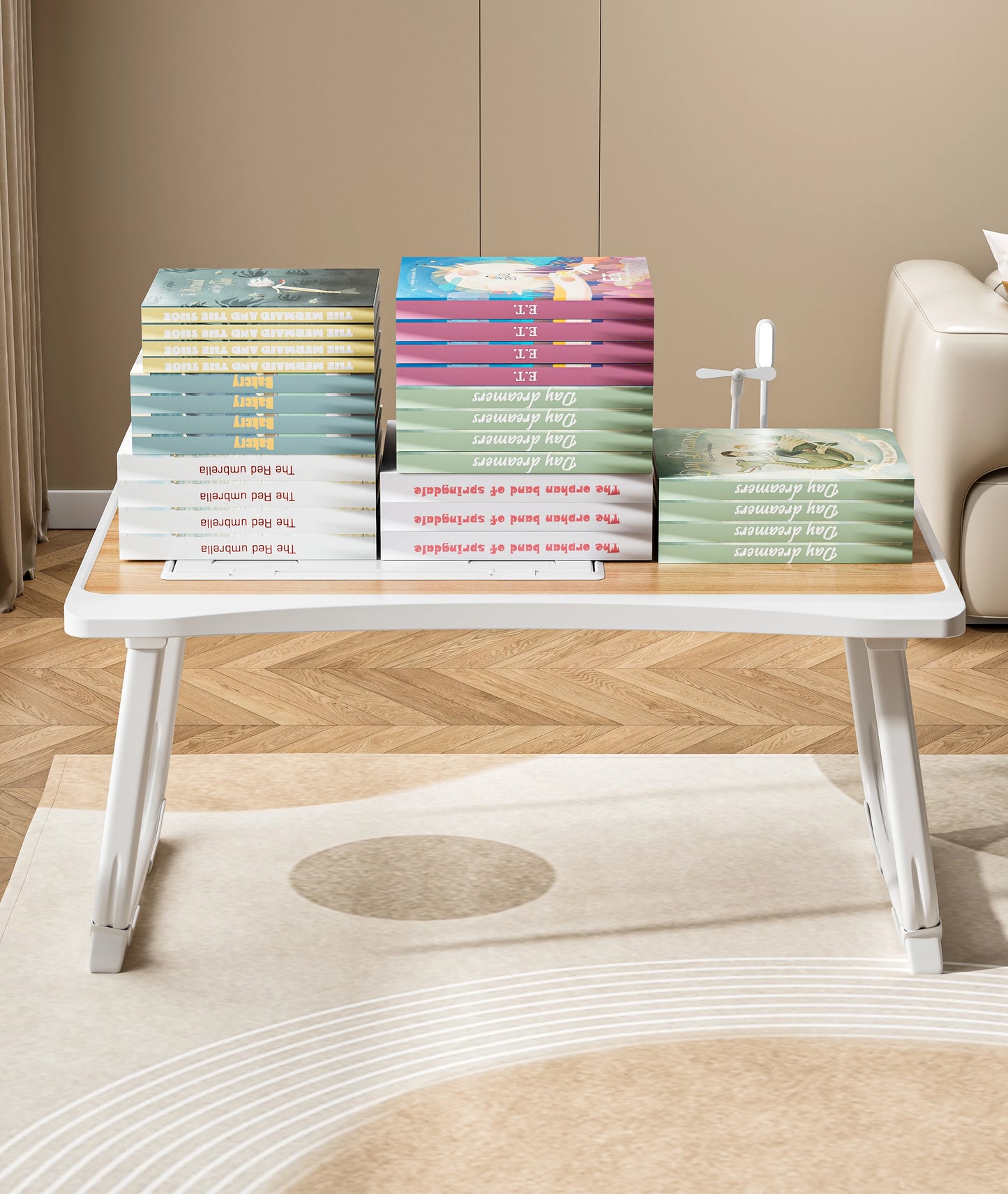 Dyj Dayika-S Foldable Laptop Desk With Drawers For Home Office
