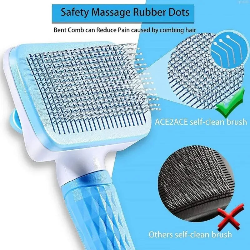 Dog Hair Remover Brush For Long Haired Pets Grooming Comb