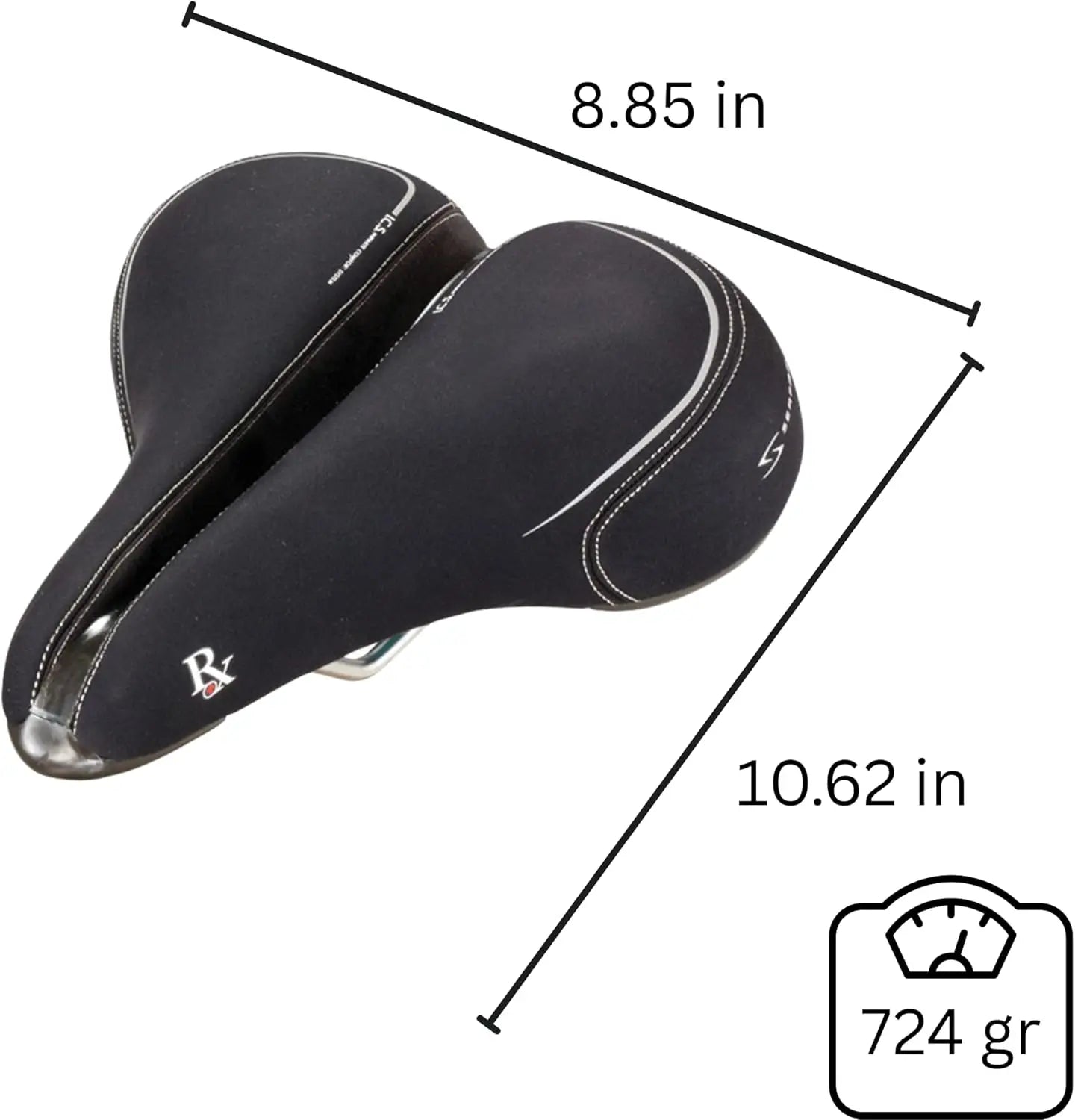 YTYIN Cruiser Road Bike Saddle With Lycra Comfort Padding