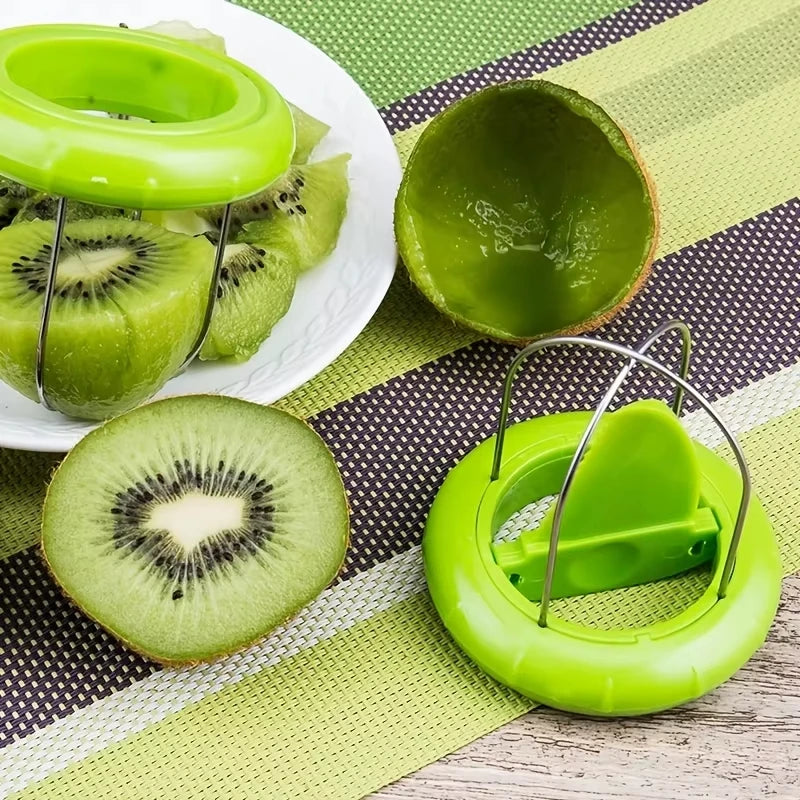 Stainless Steel Fast Fruit Kiwi Cutter Peeler Slicer