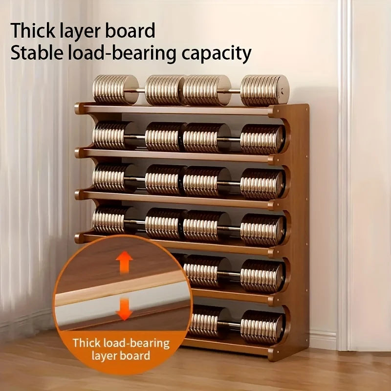 Five Layer Wood Grain Shoe Rack Space Saving Storage Organizer