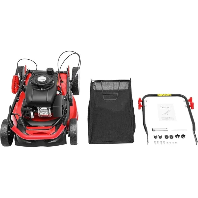 Self Propelled Gas Lawn Mower 5HP 140cc OHV Engine