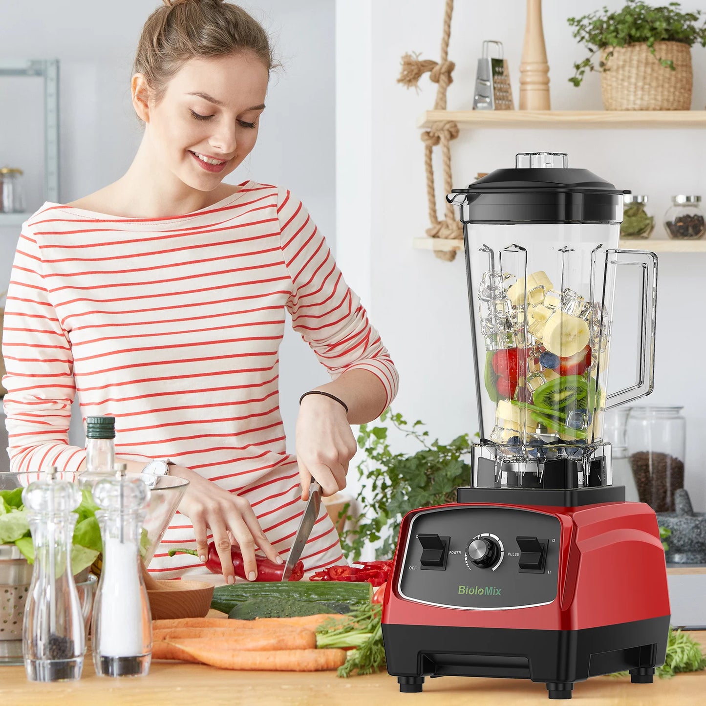 Biolomix Heavy Duty 2200W Blender Mixer Juicer For Commercial Use