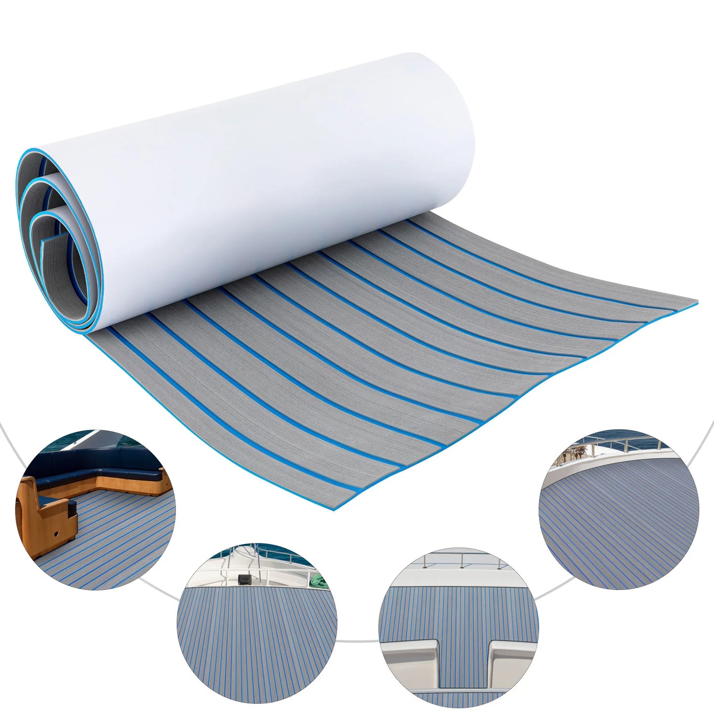 EVA Foam Non Slip Boat Deck Mat Faux Teak Marine Decking