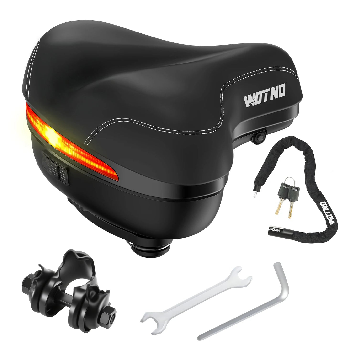 Road Bike Seat Unisex Memory Foam Saddle With Shock Absorbing