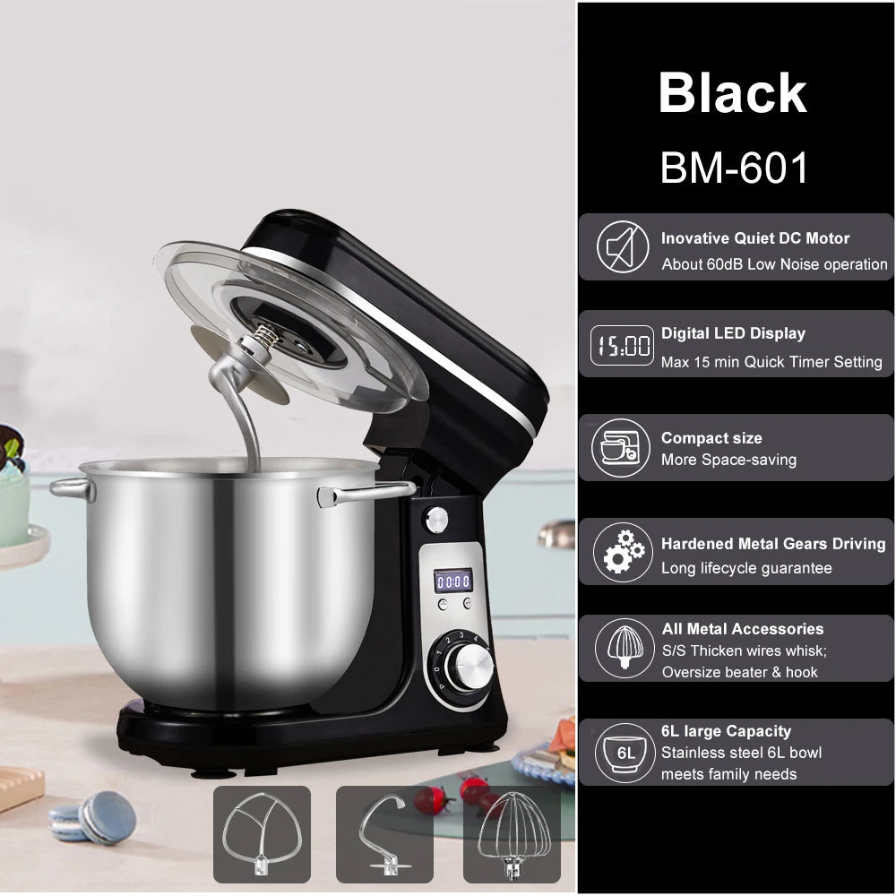 Biolomix Kitchen Stand Mixer Blender 6 Speed 1200W