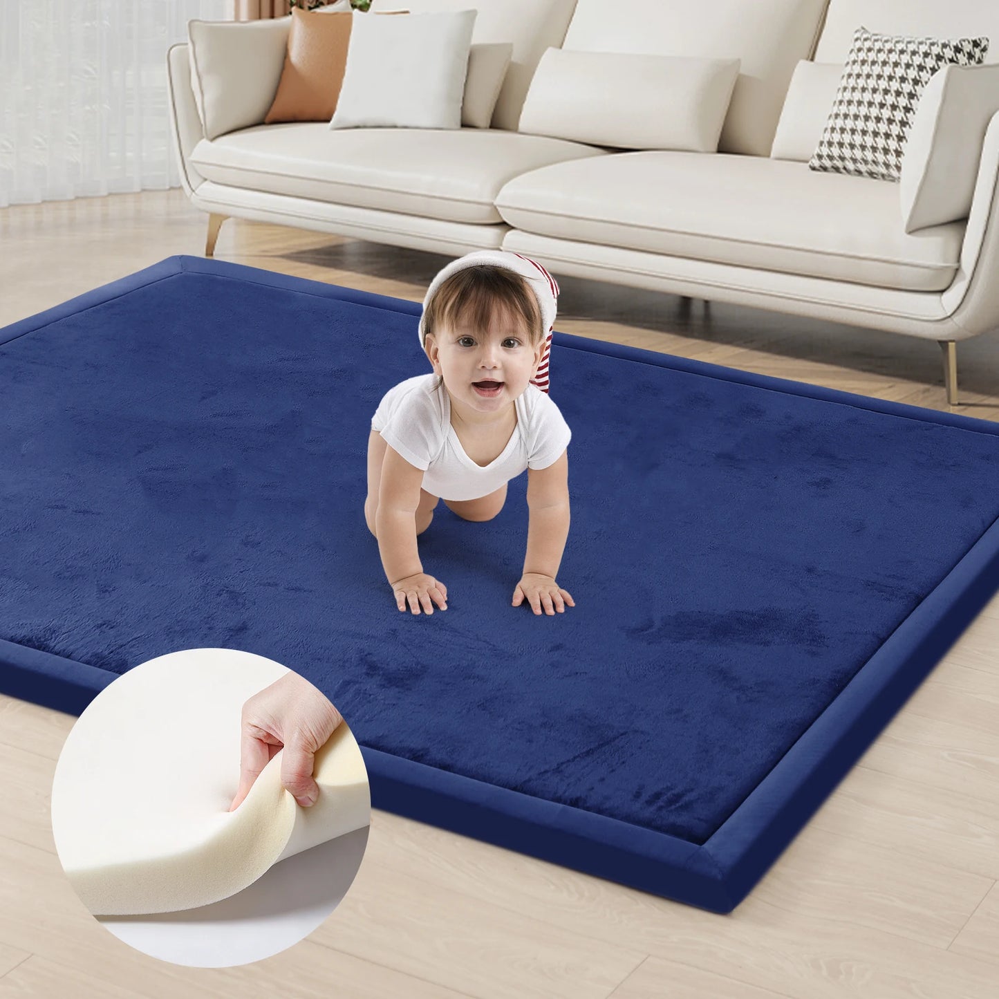 PaPaMat Memory Foam Playpen Mat For Kids