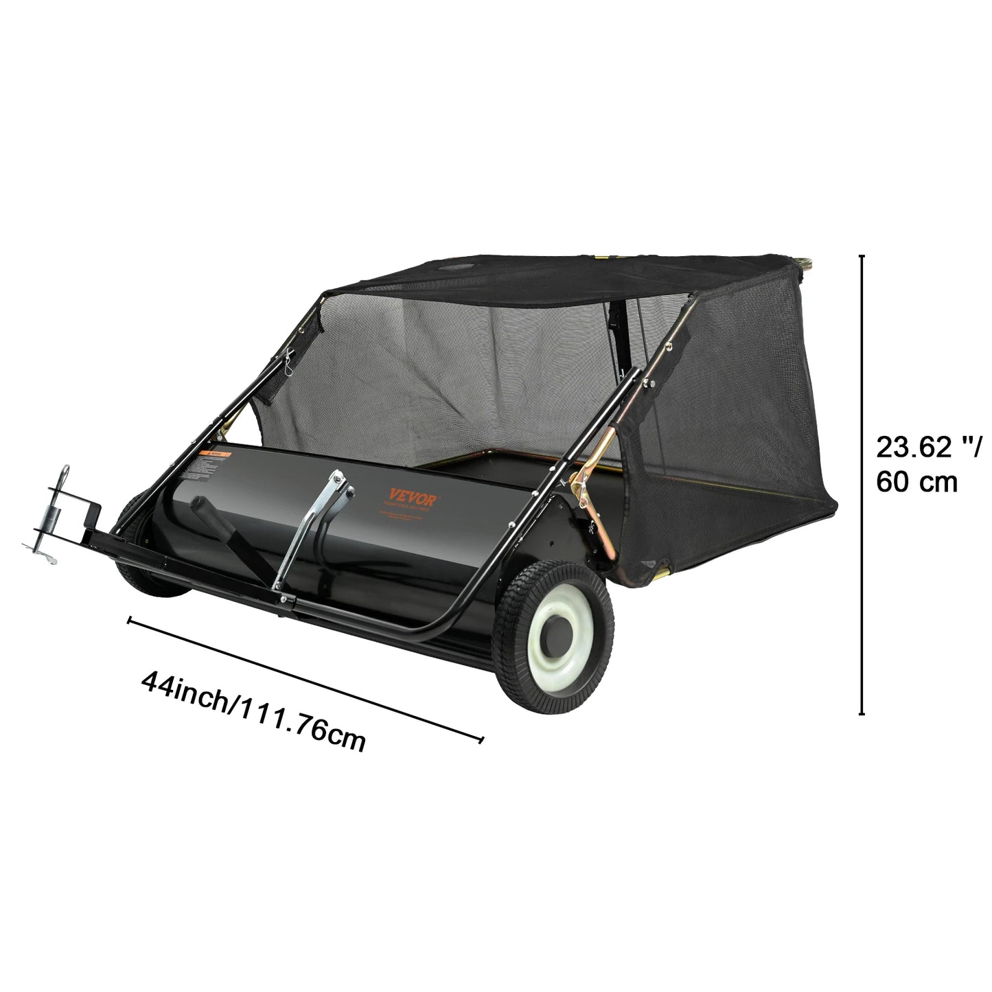 SucceBuy Tow Behind Lawn Sweeper With Large Capacity