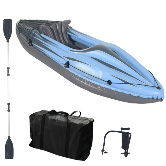 HHSJZWCY Inflatable One Person Kayak for Lakes and Rivers