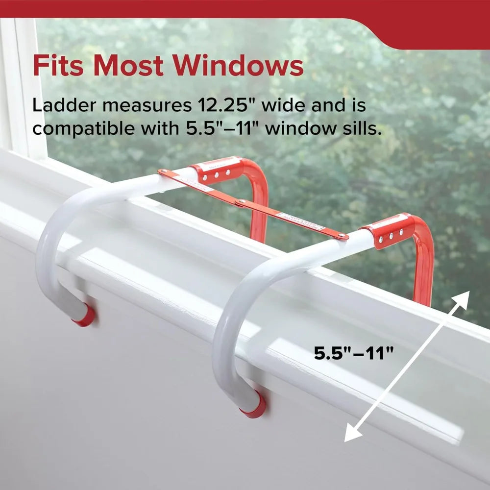 Fire Escape Ladder Extendable With Non-Slip Steps For Home Safety