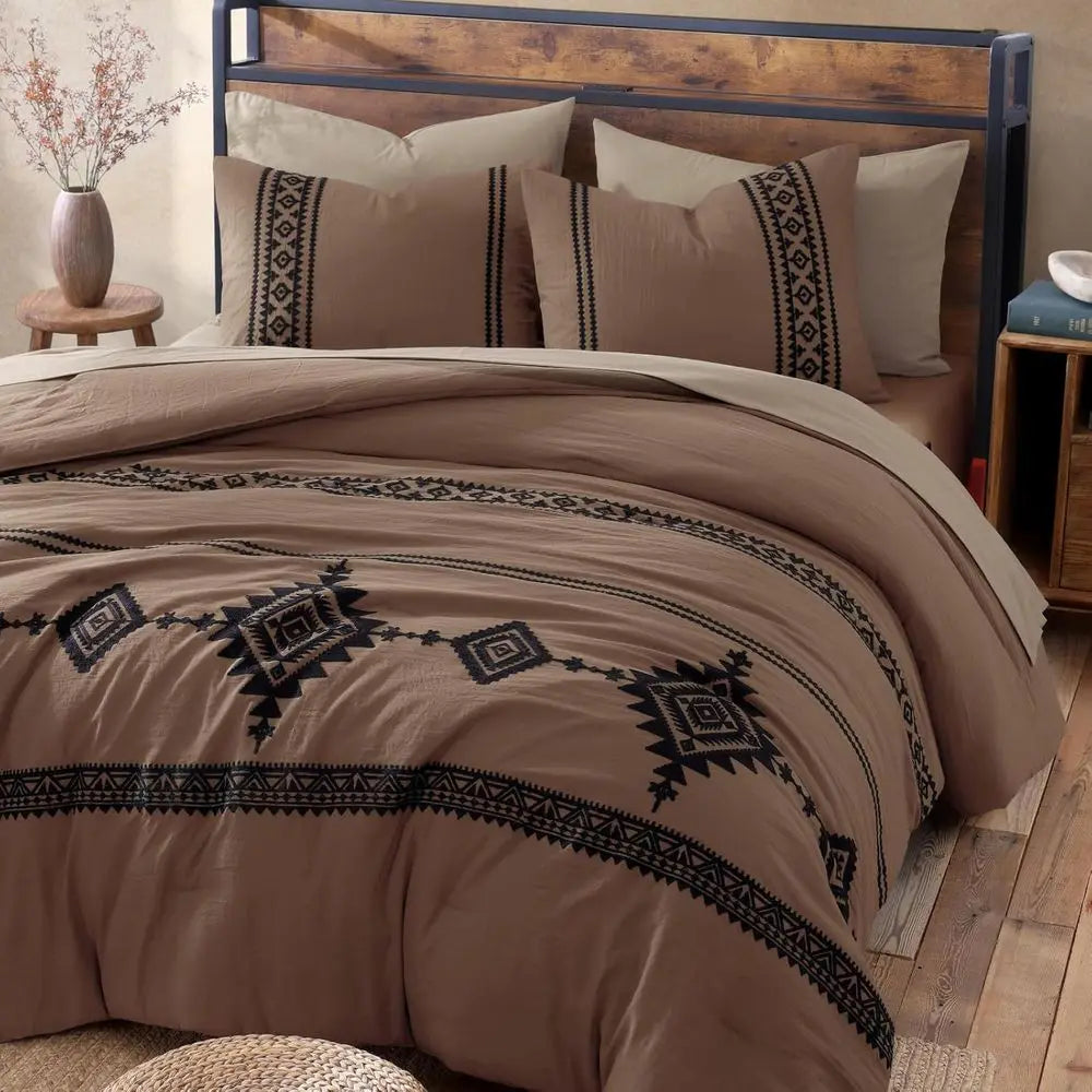 Boho Style All-Season Bedding Set 7-Piece Comforter With Sheets