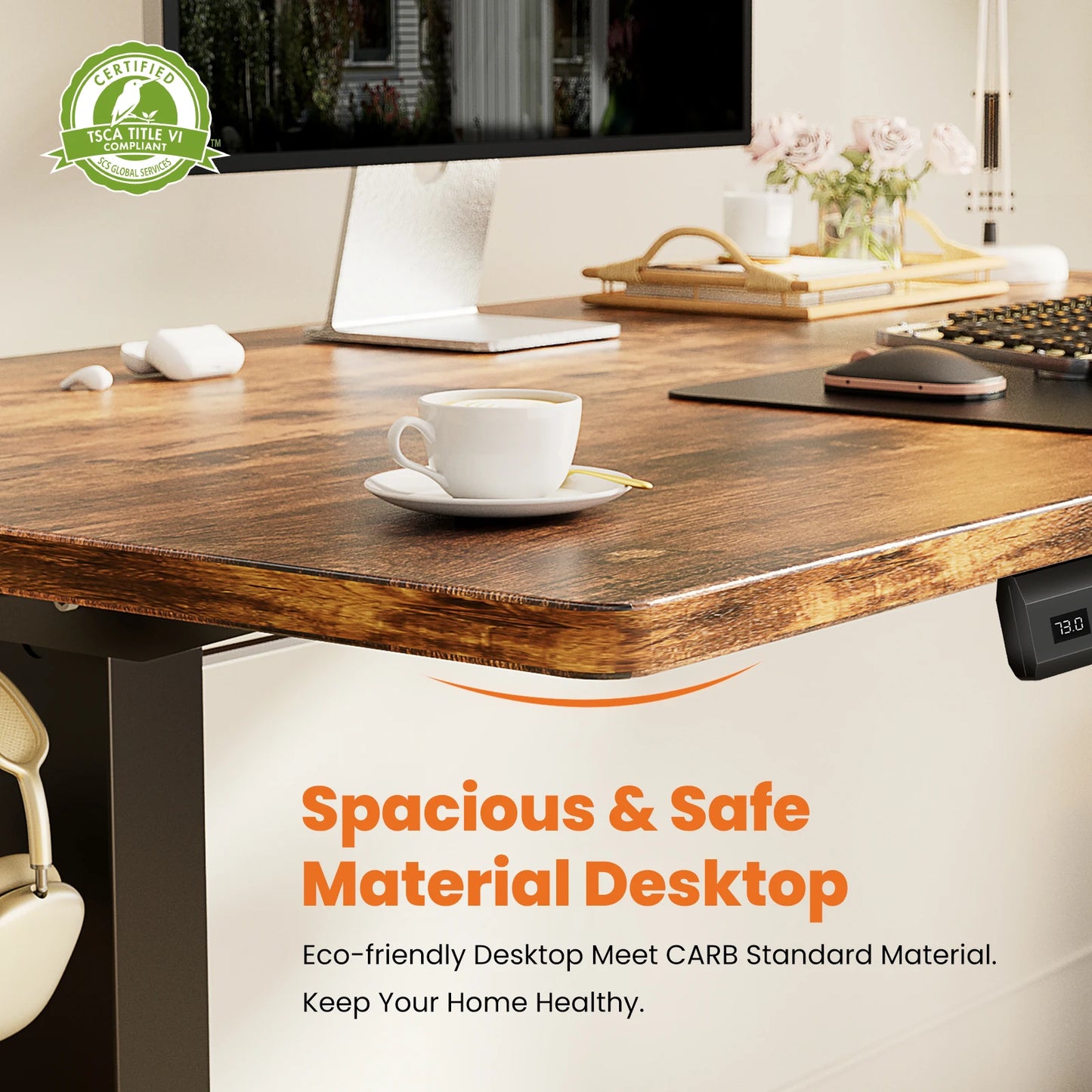 JHK Electric Adjustable Height Standing Desk Ergonomic Sit Stand Table