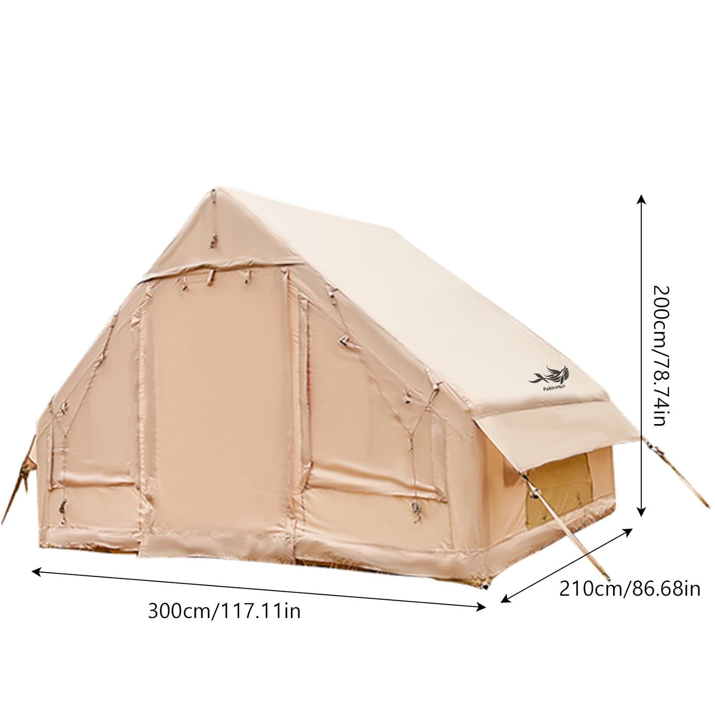 Inflatable Camping Tent With Skylight And Quick Airflow Breathable Mesh