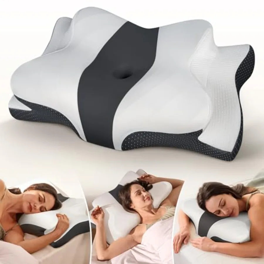 Odorless Cervical Neck Pillow for Pain Relief and Ergonomic Support