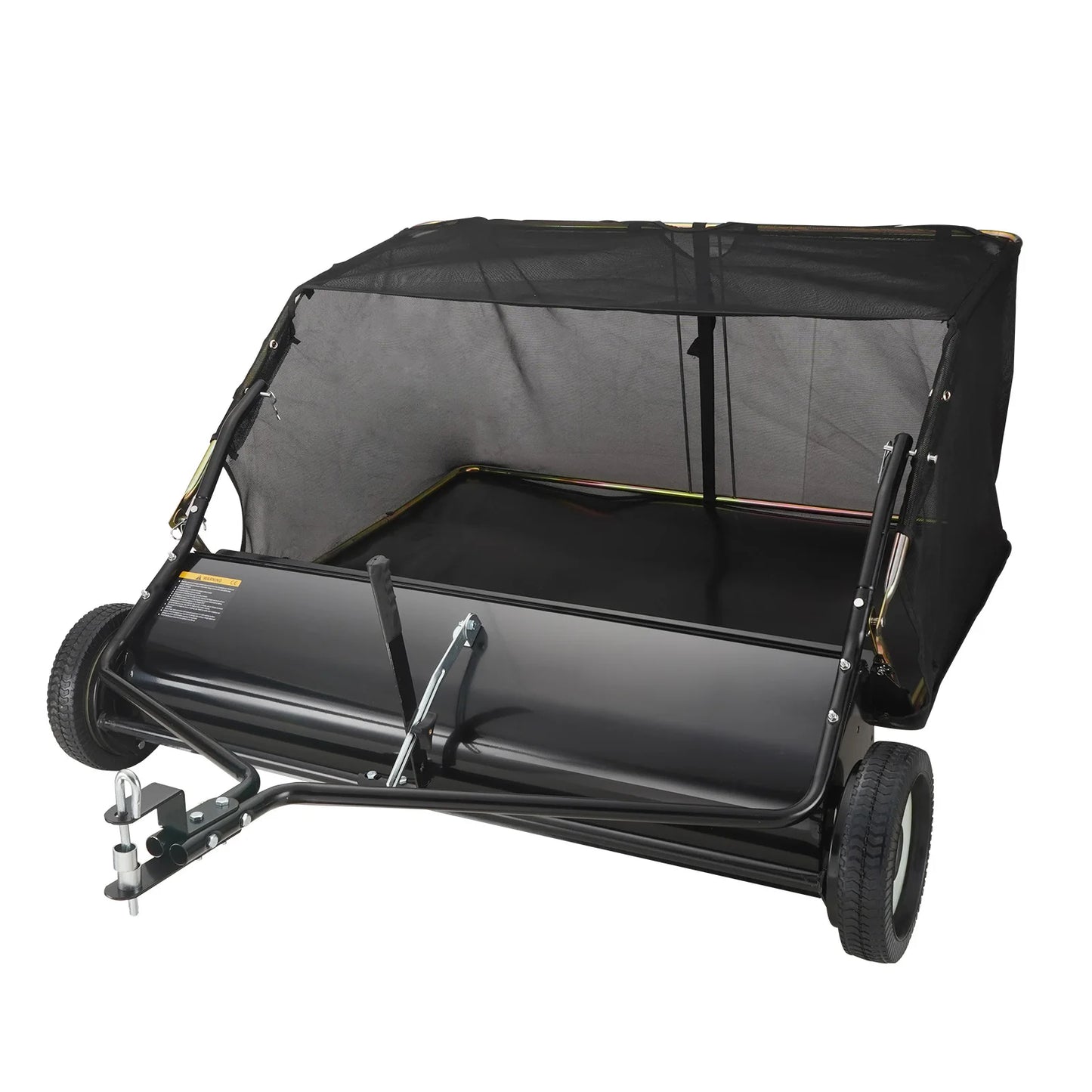 SucceBuy Tow Behind Lawn Sweeper With Large Capacity