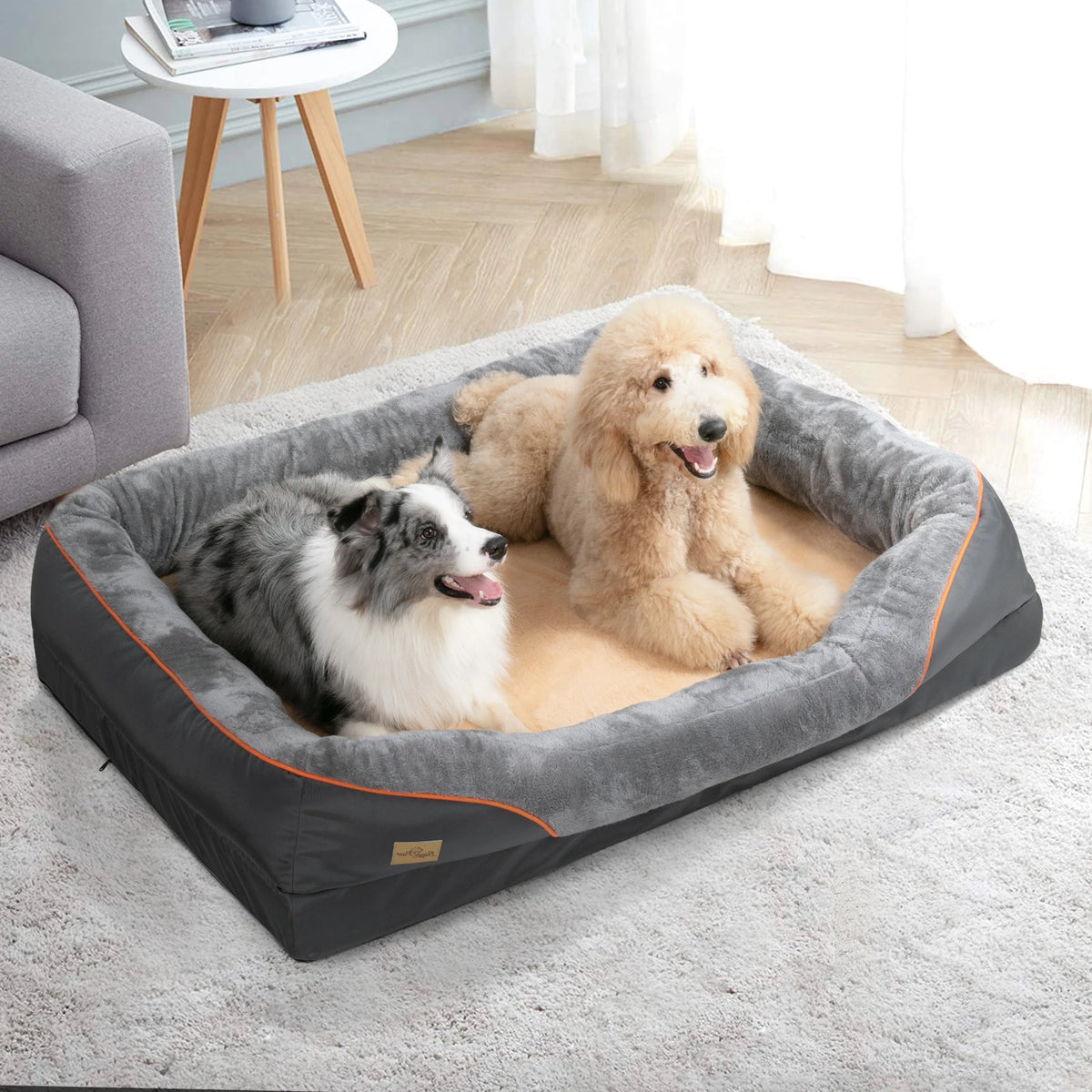 Bingopaw Removable Cover Large Dog Bed Warm Fleece