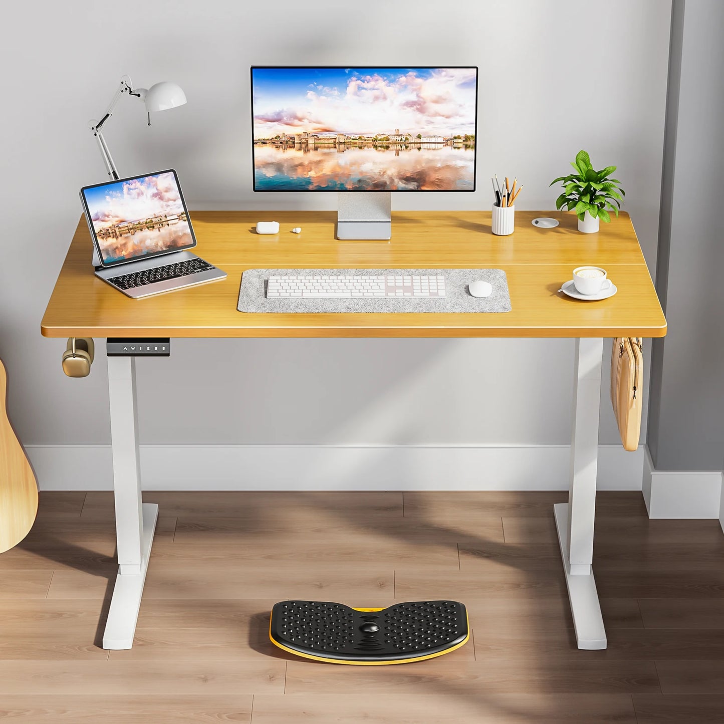 JHK Electric Adjustable Height Standing Desk Ergonomic Sit Stand Table