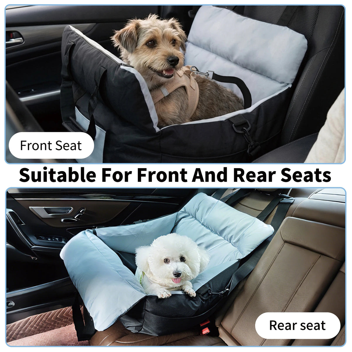 Borwart Portable Booster Pet Seat For Dogs Under 10kg