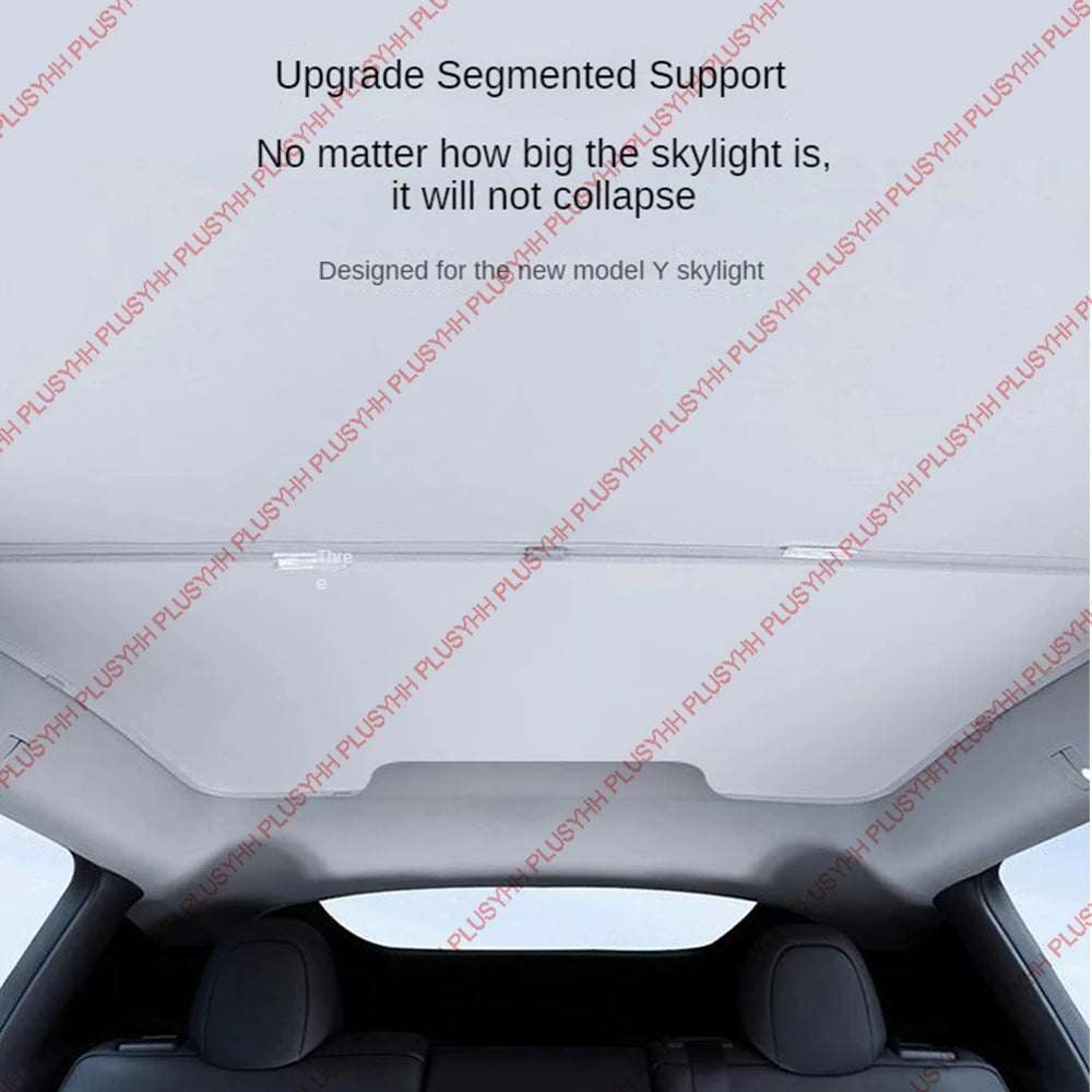 Juniper Sunshades Tesla Model Y Glass Shade Front Rear Skylight Insulation