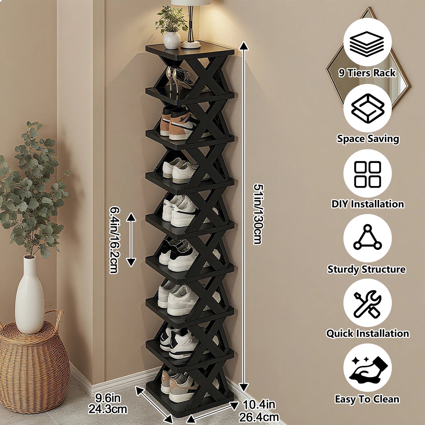 Shoe Rack Storage Organizer Detachable Shoe Racks Saves Family Household Rack Multi Layer Simple Shoes Shelf Color Cabinet