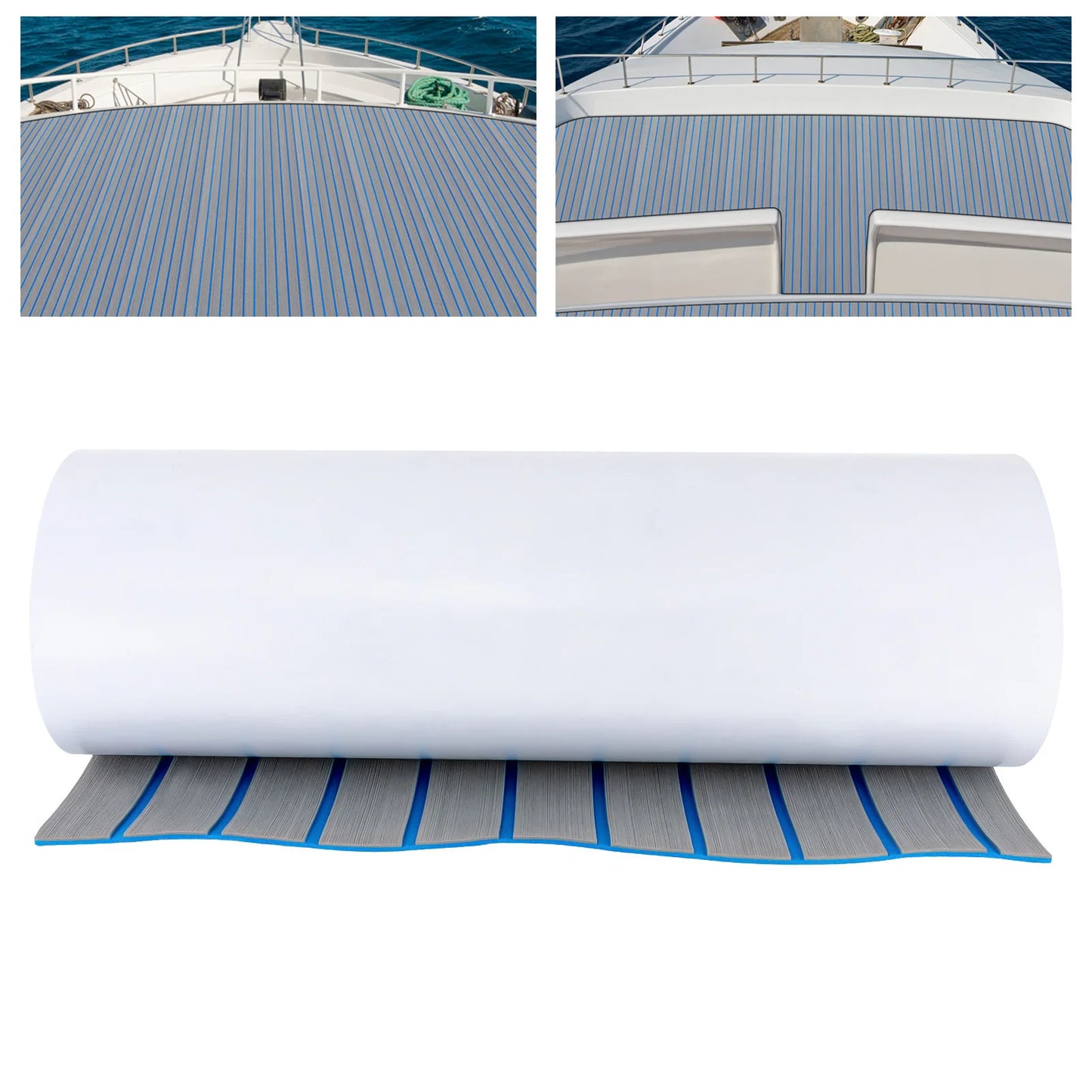 EVA Foam Boat Deck Mat Faux Teak Waterproof Non-Slip Flooring